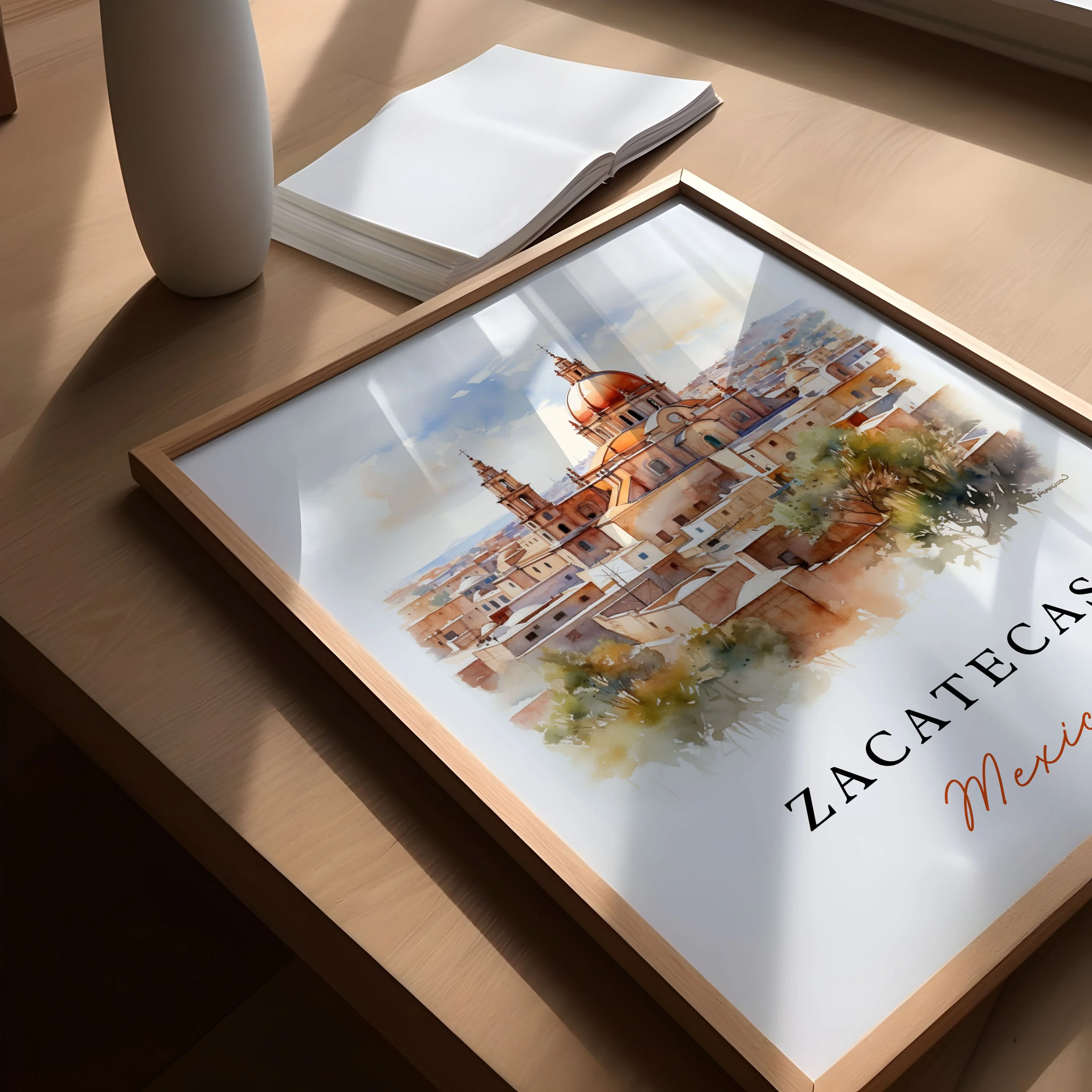 Zacatecas, Mexico – Watercolor Art Print - Image 2