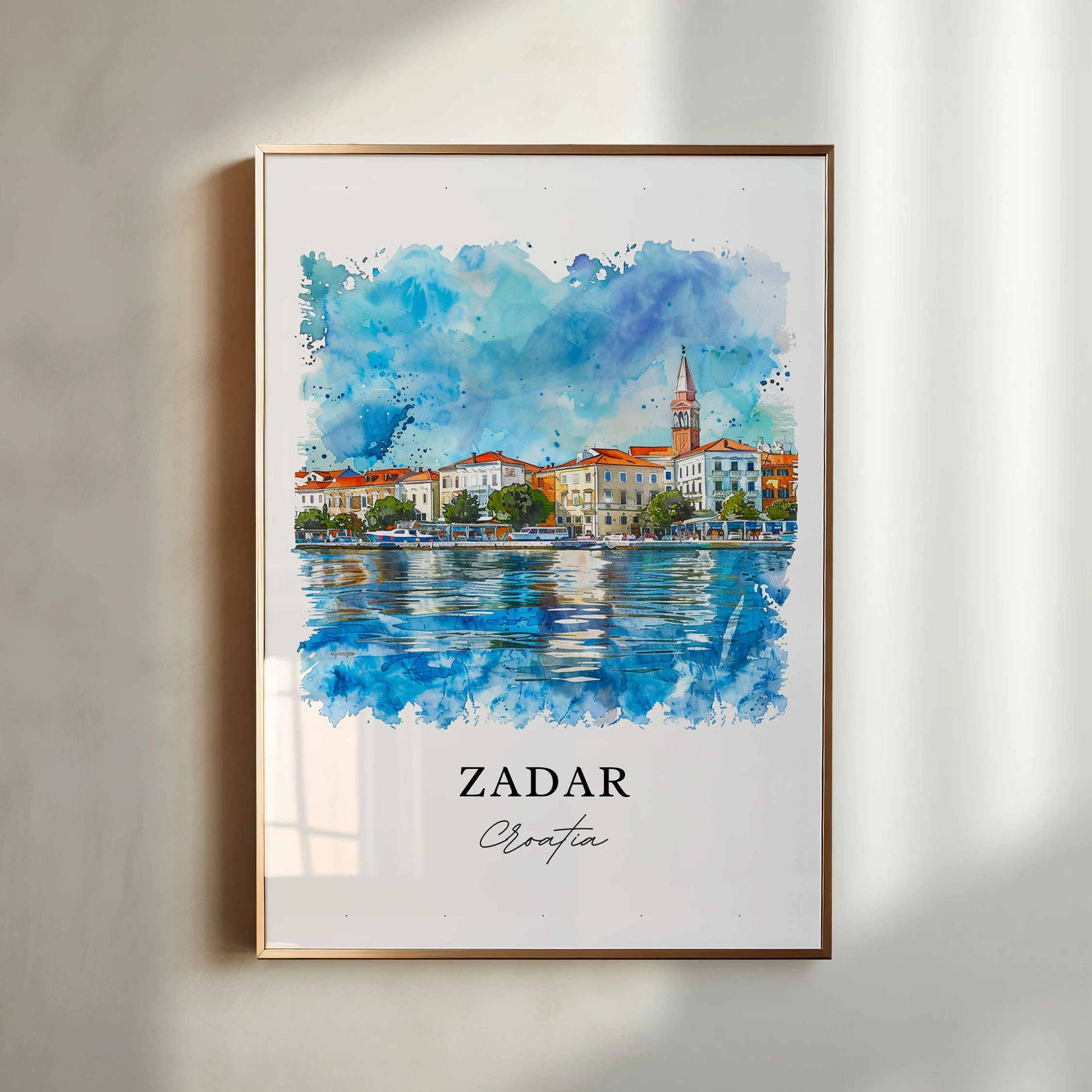 Zadar, Croatia – Watercolor Art Print