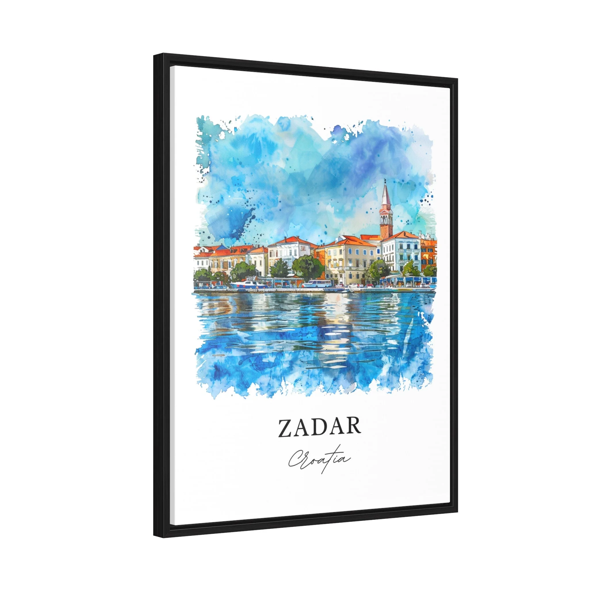 Zadar, Croatia – Watercolor Art Print - Image 6