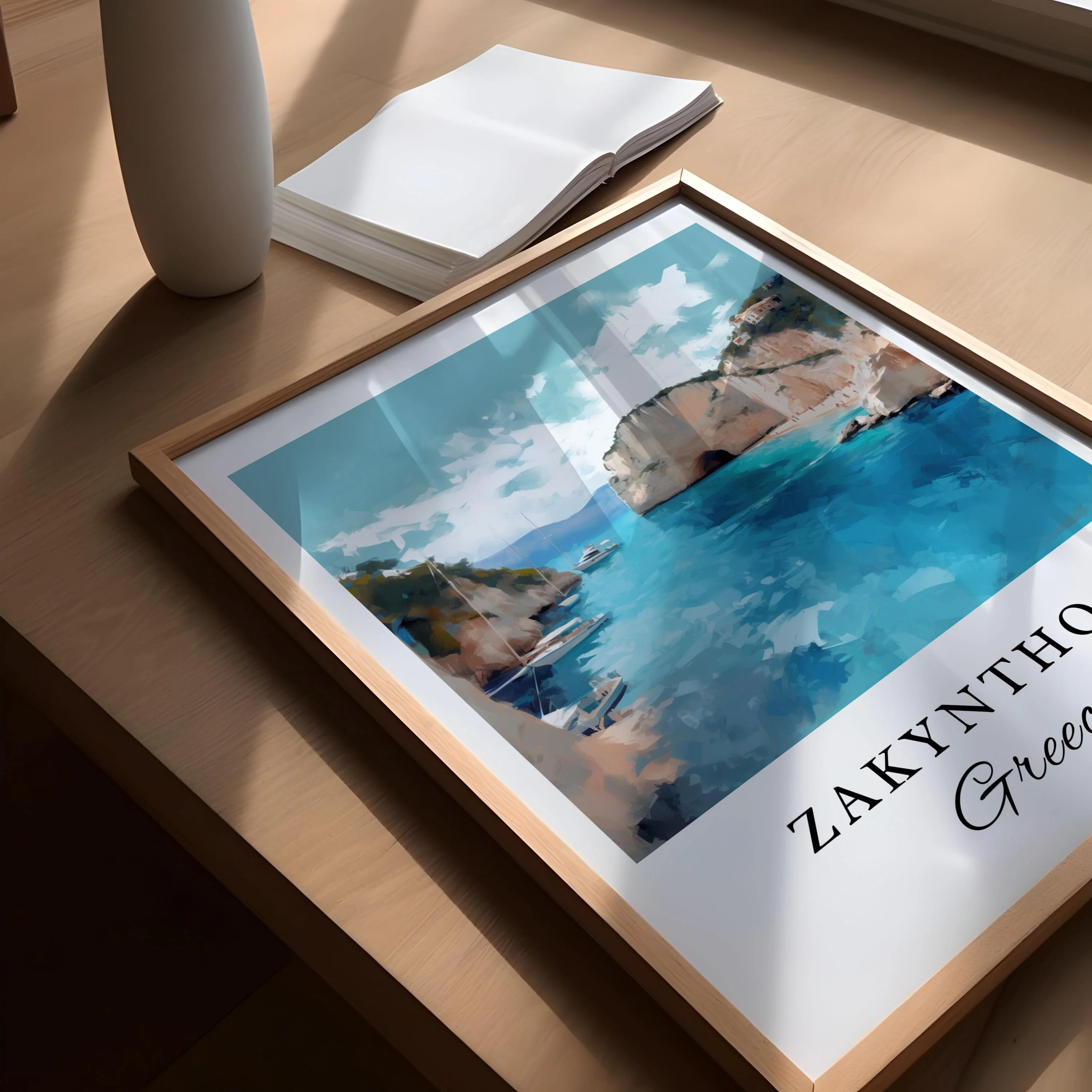 Zakynthos, Greece – Watercolor Art Print - Image 3