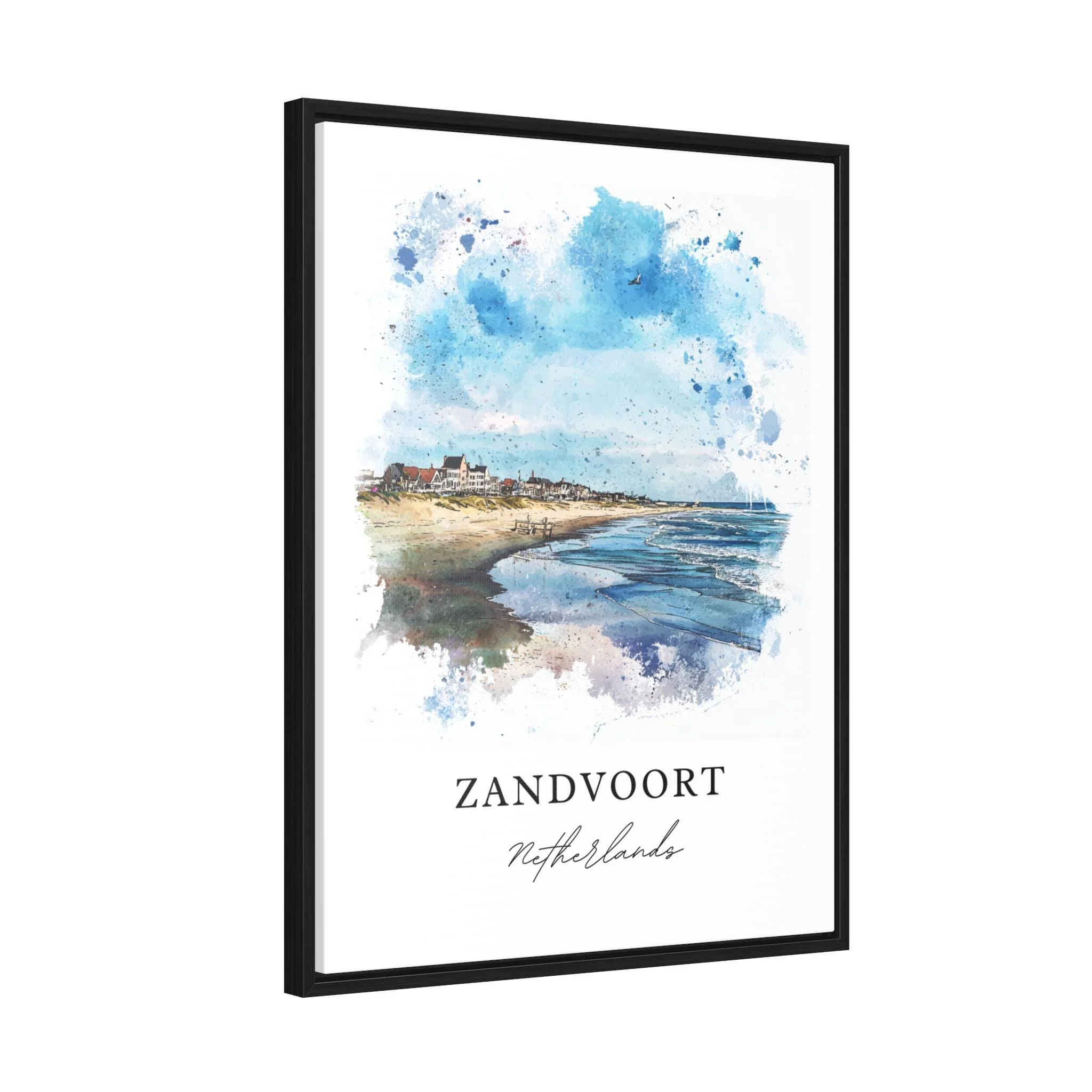 Zandvoort, Netherlands – Watercolor Art Print - Image 7