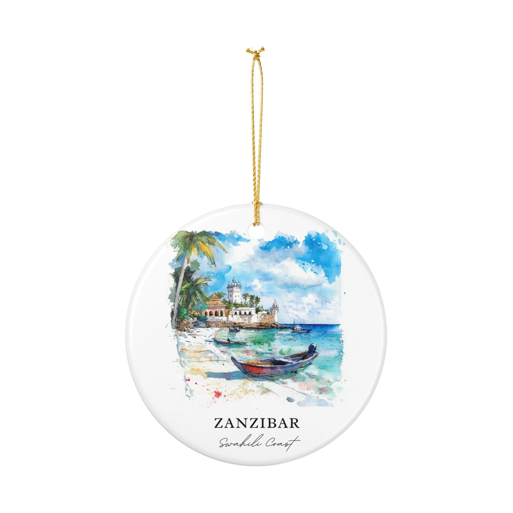 Zanzibar Ornament: Unique Zanzibar Souvenir, Swahili Coast Xmas Decor, and Authentic Zanzibar City Gift - Image 2
