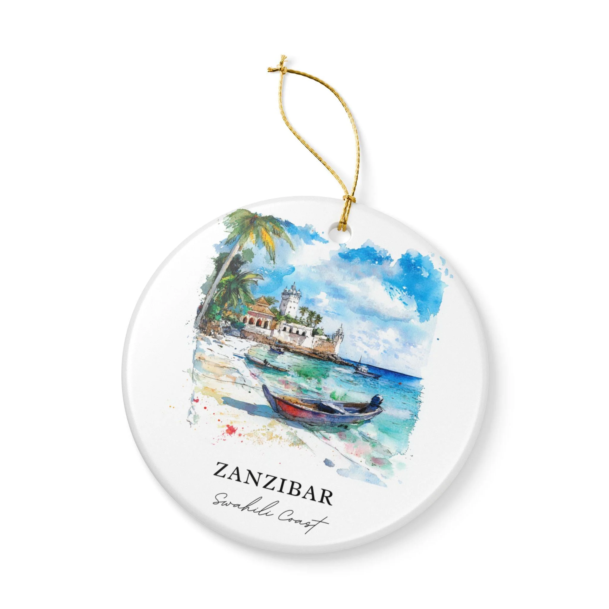 Zanzibar Ornament: Unique Zanzibar Souvenir, Swahili Coast Xmas Decor, and Authentic Zanzibar City Gift - Image 3