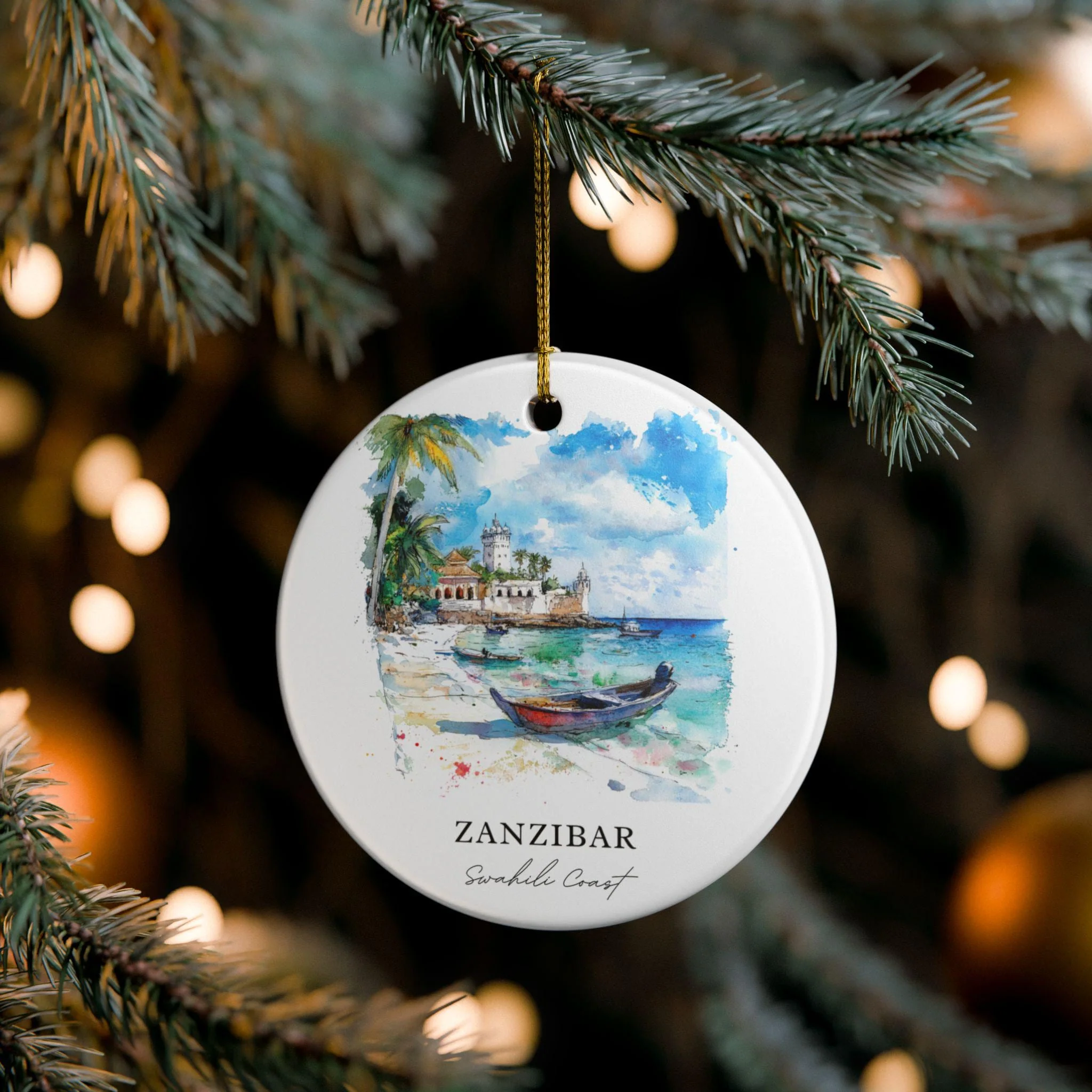 Zanzibar Ornament: Unique Zanzibar Souvenir, Swahili Coast Xmas Decor, and Authentic Zanzibar City Gift - Image 4