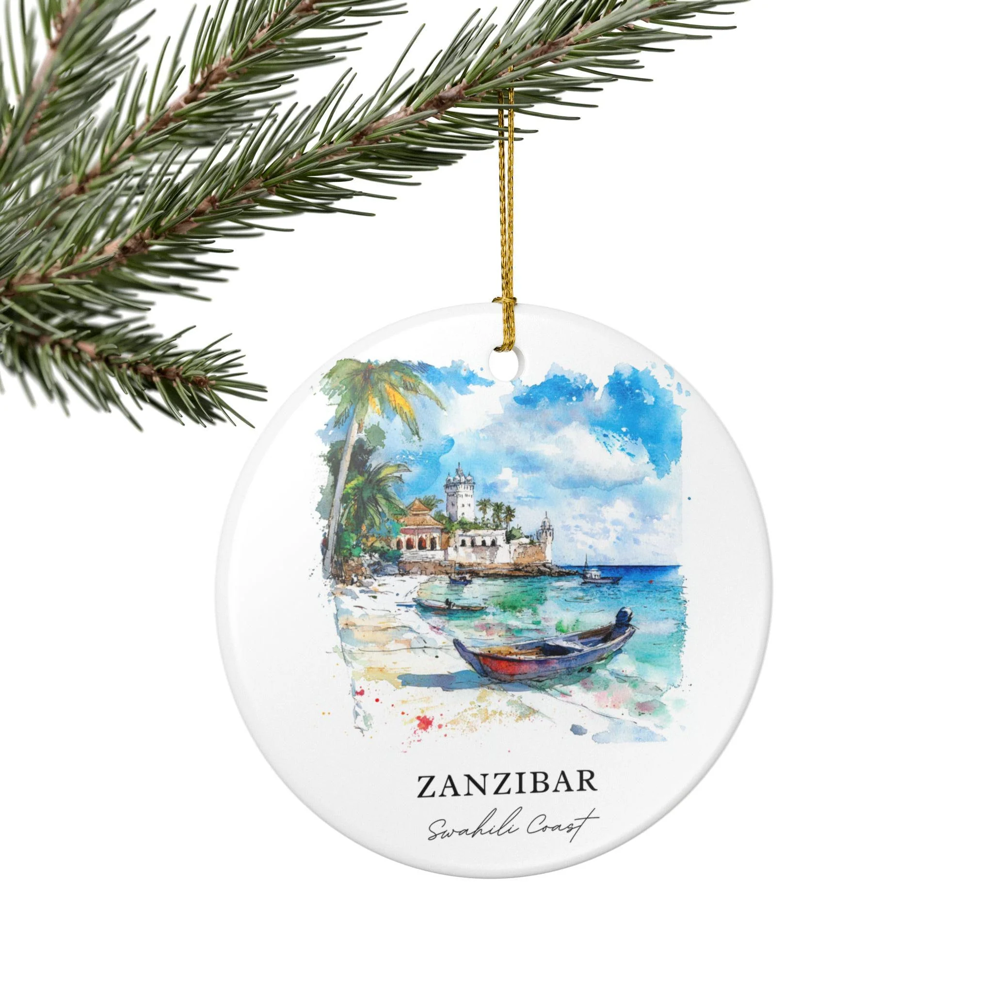 Zanzibar Ornament: Unique Zanzibar Souvenir, Swahili Coast Xmas Decor, and Authentic Zanzibar City Gift - Image 5