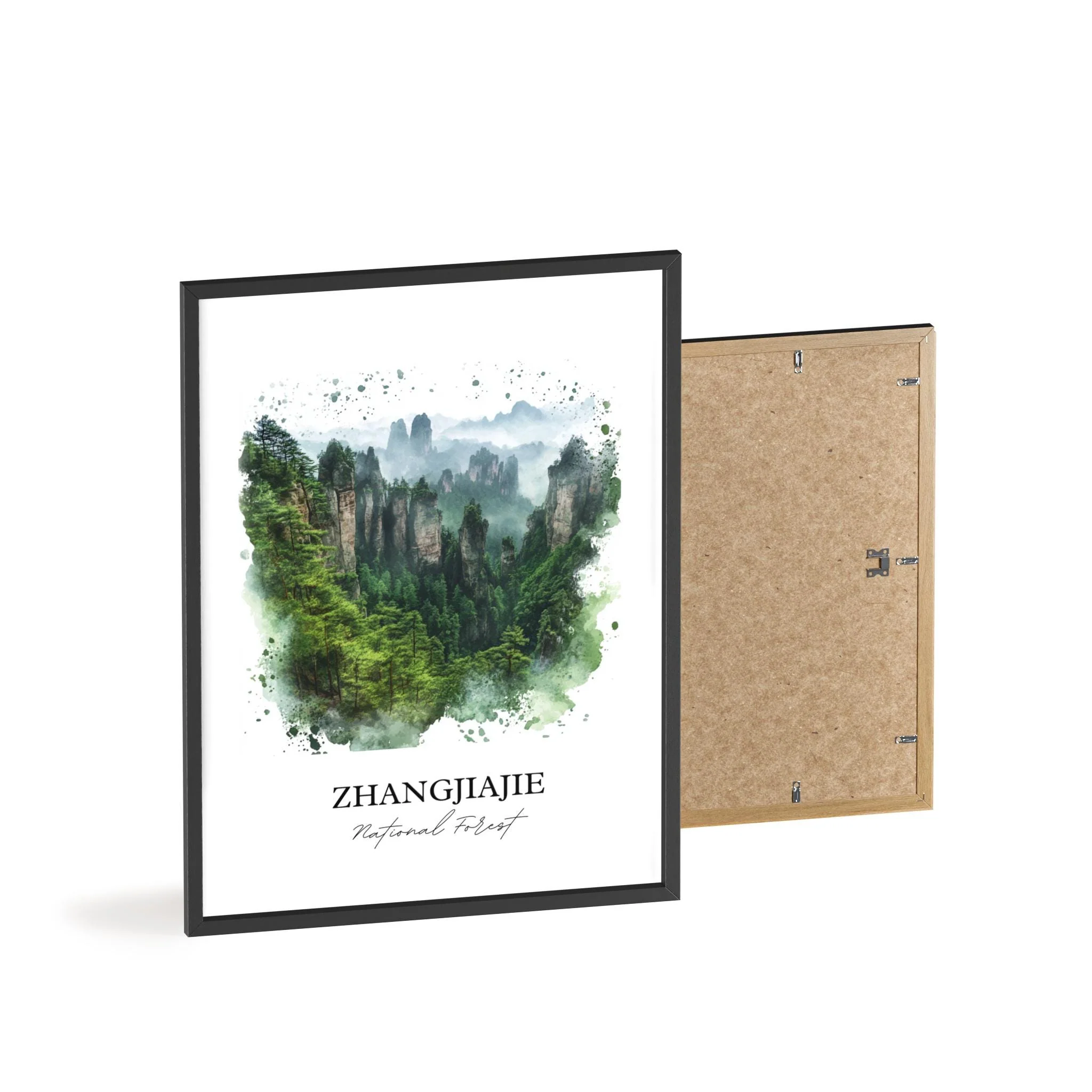 Zhangjiajie National Park, China – Watercolor Art Print - Image 8