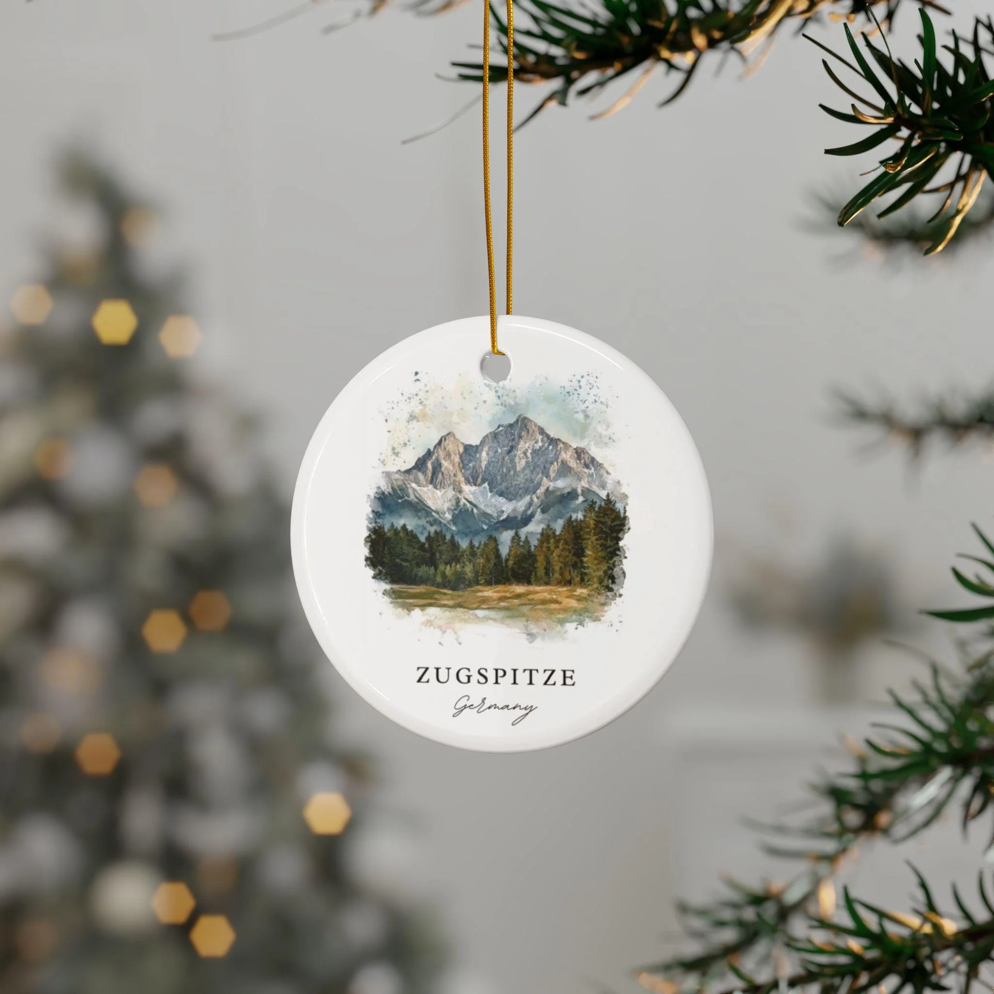 Zugspitze Germany Ornament: Unique Zugspitze Souvenir, Zugspitze Decor, and Authentic Zugspitze Germany Gift - Image 3